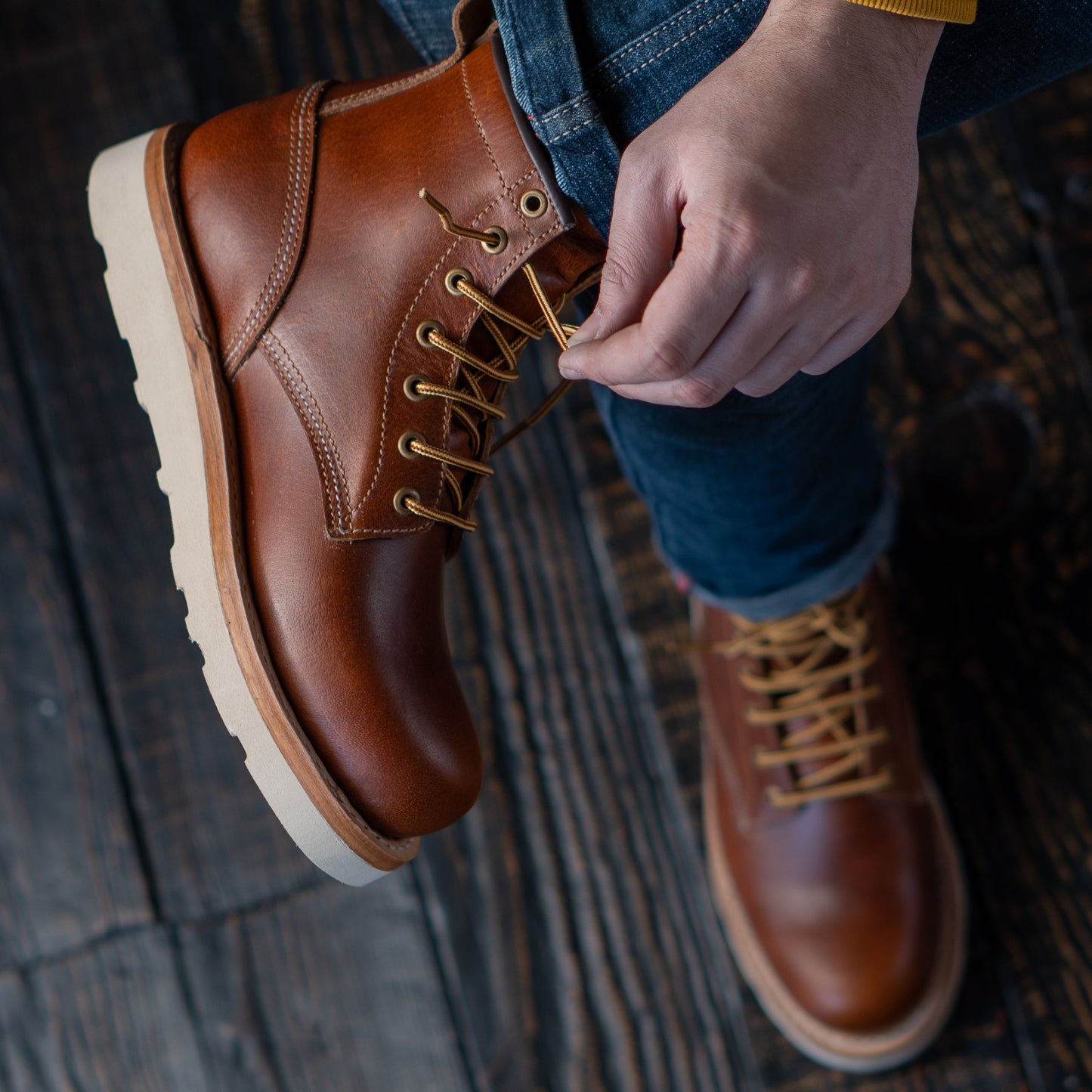 Field Boots (Saddle Tan) Goodyear Welted