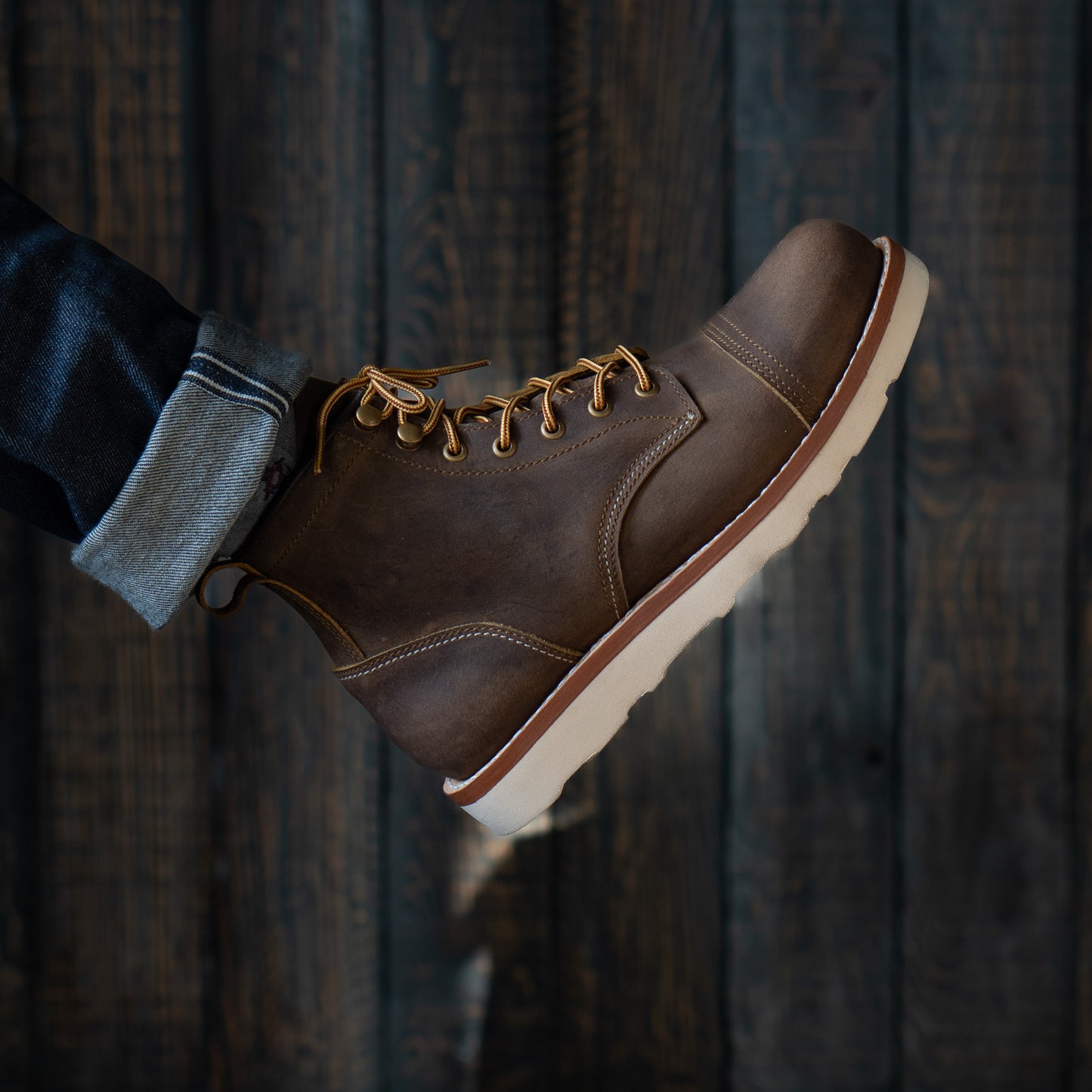 Ranger Scout Toe Cap (Vintage Brown) Goodyear Welted