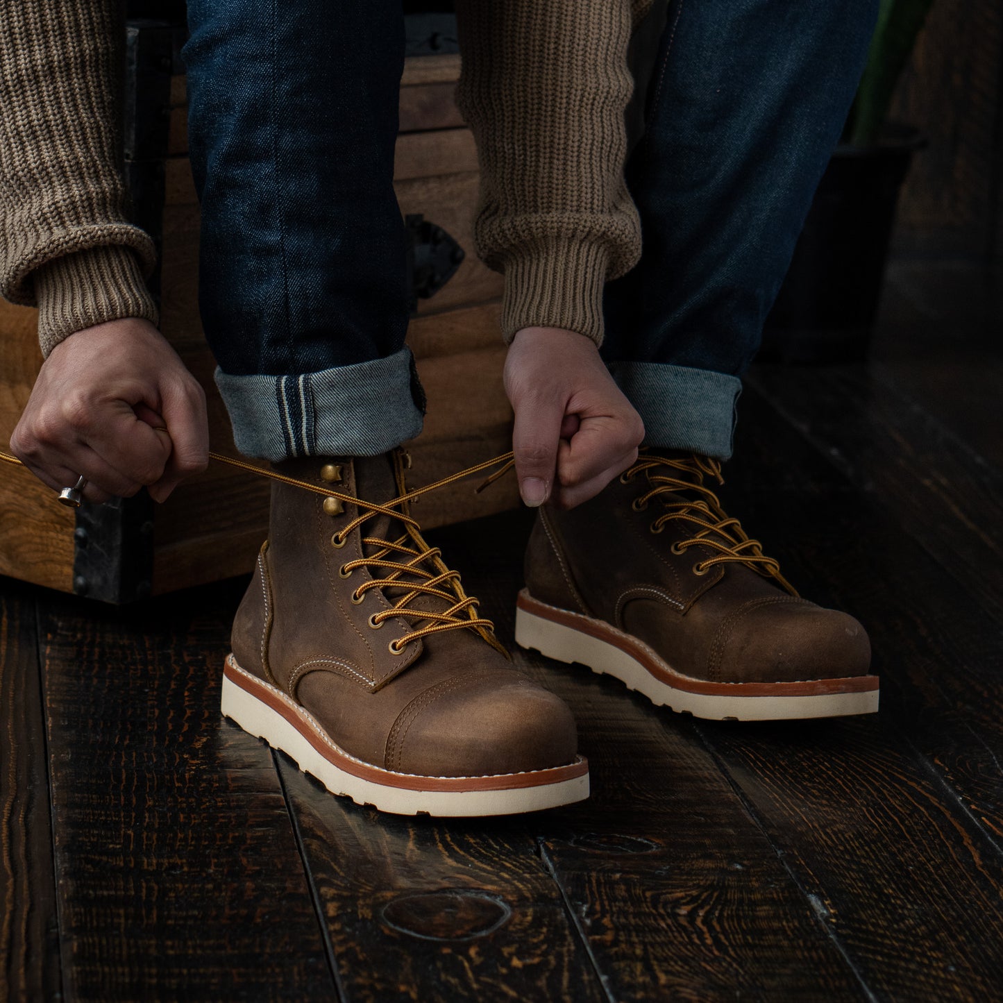 Ranger Scout Zehenkappe (Vintage Brown) Rahmengenäht