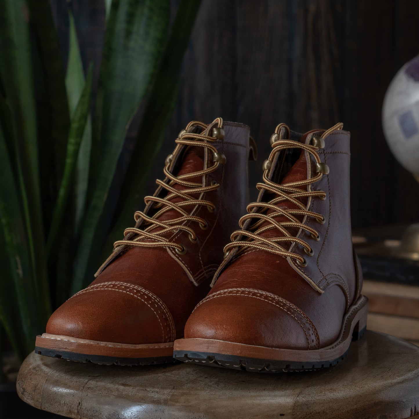 Botte à embout Legacy (Saddle Tan) Goodyear Welted