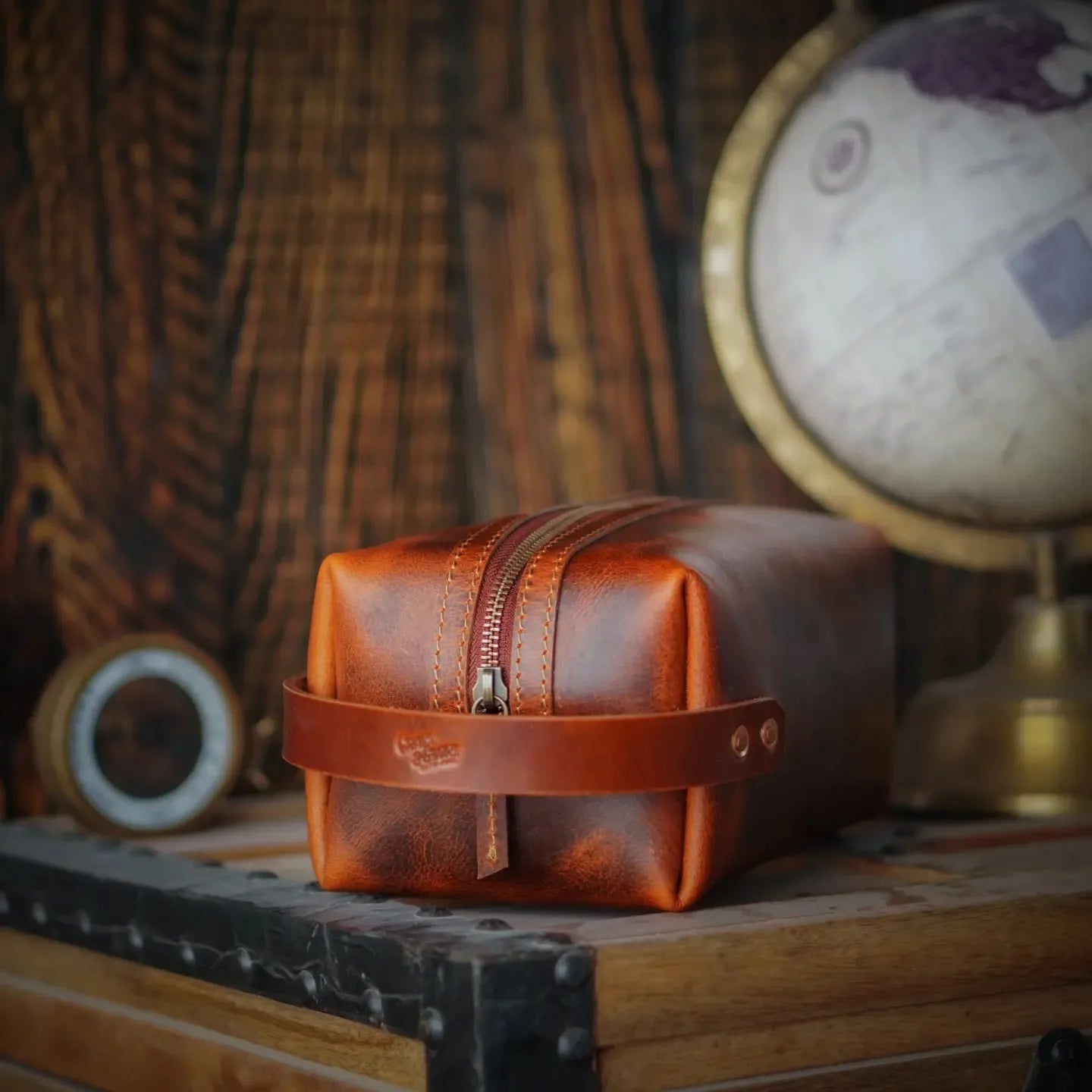Portland Dopp Kit (Saddle Tan)
