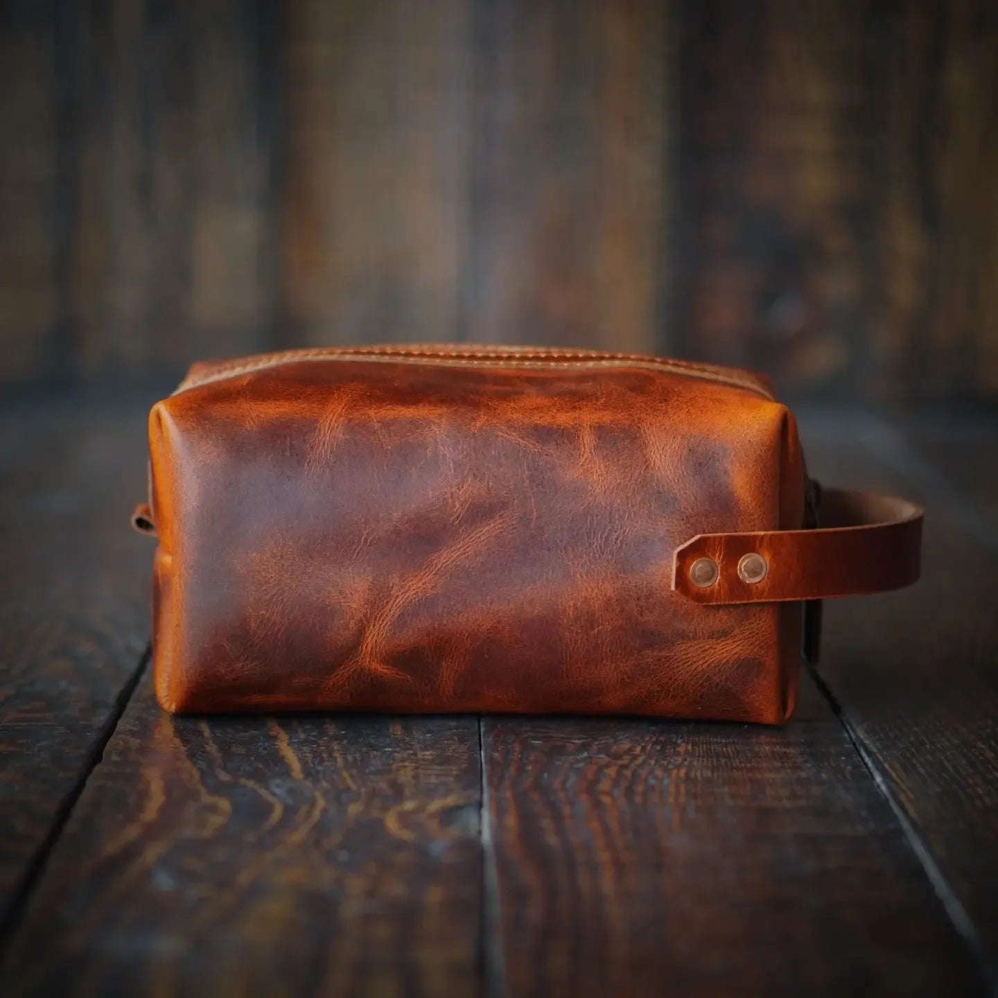 Portland Dopp Kit (Saddle Tan)