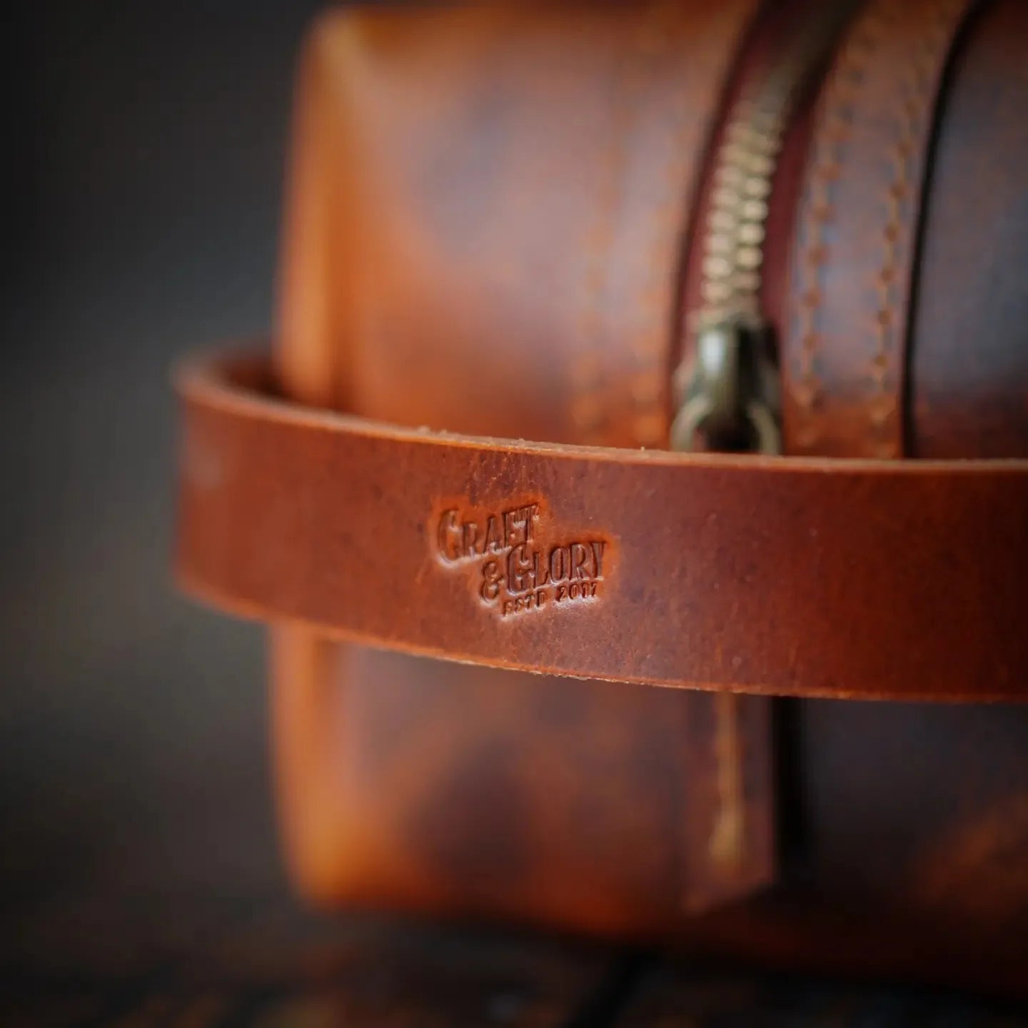 Portland Dopp Kit (Saddle Tan)